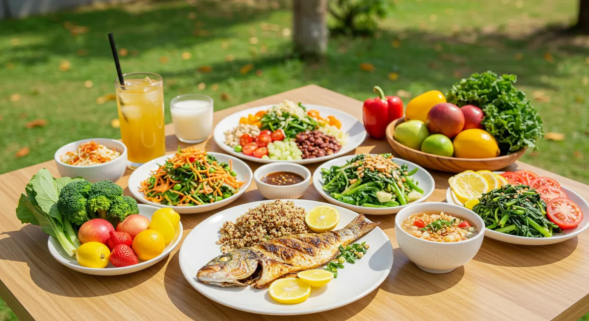 Healthy Food Options Near Vung Tau Wellness Centers