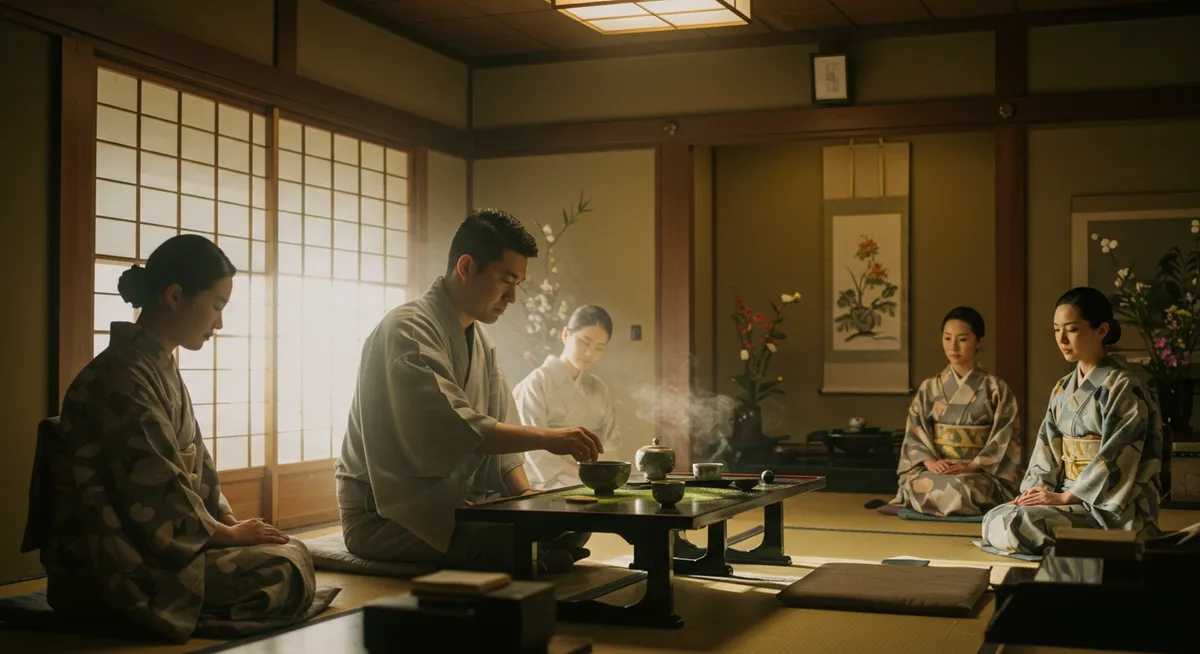 Traditional Japanese Tea Ceremony Meditation in Osaka